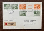 Nice SWITZERLAND 1950 Tete beche + gutter pair  First Day Cover  FDC Sc# 329-330