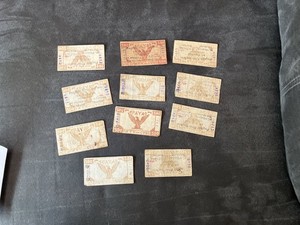 11 Philippines APAYAO fifty centavos notes emergency currency WWII