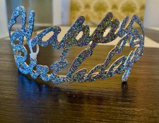 Happy birthday tiara rhinestone