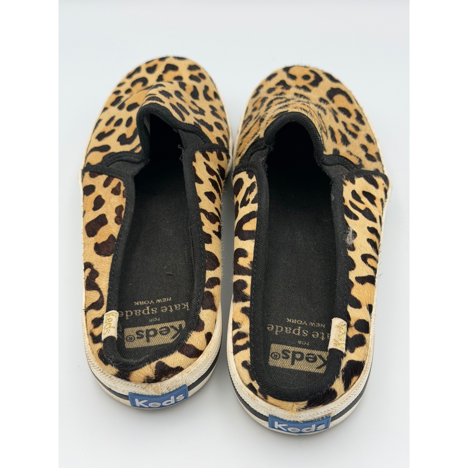 Keds x Kate Spade Leopard Haircalf Slip On Sneakers Women's 7.5 Y2K Preppy thumbnail 9