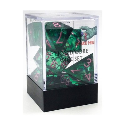 Chronicle Cards Dice Poly Set Molten Moss (7) New