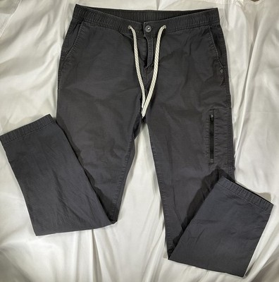 Vuori Ripstop Climber Pants Gray Outdoors Drawstring Men's Large 137