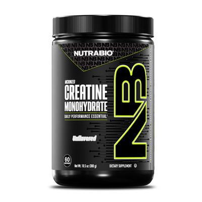 Nutrabio Pure Micronized Creatine Monohydrate Powder Supplement Unflavored 300