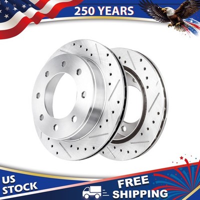 Rear Drilled Brake Rotors for HUMMER	H2 2003-2009 & GMC YUKON XL 2500 2000-20007