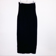 Ella Moss black strapless drawstring waist dress size Extra Small