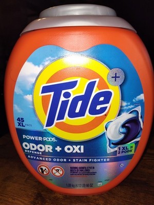 Tide Pods XL 45ct. Odor + Oxi Laundry Detergent *Sealed* *New*