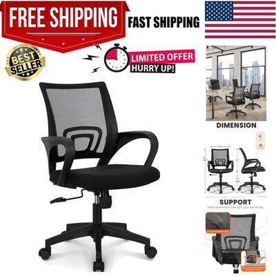 Office Desk Computer Chair Ergonomic Mesh Gaming Cushion Seat with Comfy Lumb...