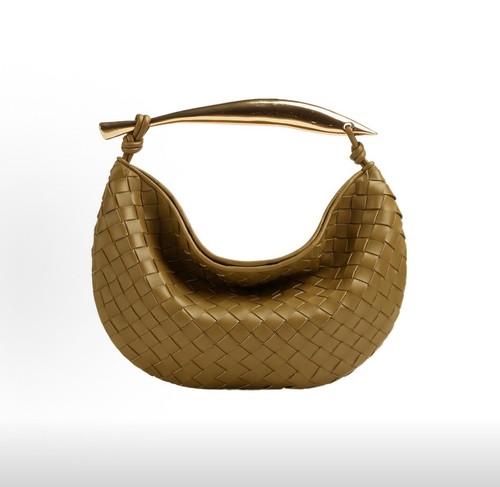 Bottega Veneta Sardine Bag Small Intrecciato Leather Brown Unused