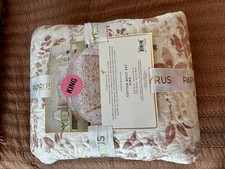BRAND NEW - PAPYRUS COTTON QUILT SET KING SET - FLORAL SPRAY BLUSH
