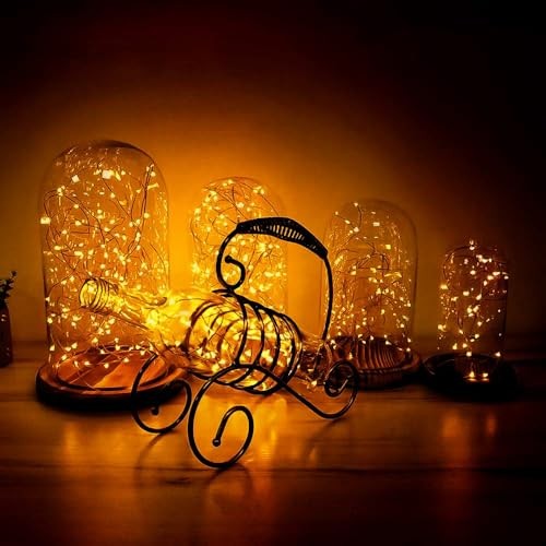 /30 LEDs Lichterkette, Sternchen, Lichterkette für Innen & Außen 10Ft warmweiß - Bild 2 von 8