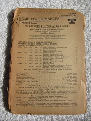 1929 English POLYDOR Schallplatten Katalog RECORD CATALOG Kurzoper Dance Yiddish