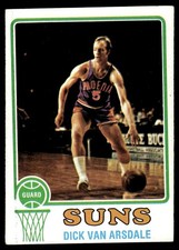 1973-74 Topps Basketball Card Dick Van Arsdale Phoenix Suns #25 EX-MT