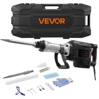 Vevor Abbruchhammer Elektrischer Betonbrecher Betonhammer 3Kw 1 MeißEl Schwarz