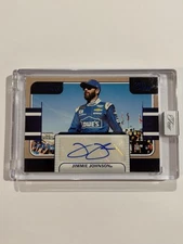 2025 Panini Turn Four - Jimmie Johnson Center Stage Signatures Blue #/49 #CSS-JJ