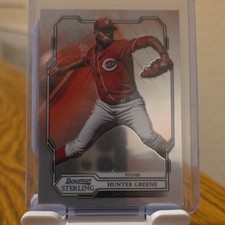 Topps 2019 Bowman Sterling Prospect #BPR-19 Hunter Greene Cincinnati Reds