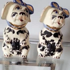 Shawnee muggsy large gold trimmed salt and pepper