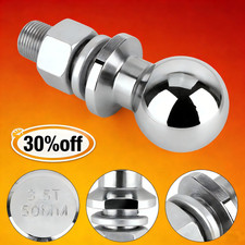 Kupplungskugel 3.5T Edelstahl 50mm für Anhänger Quad Boote Zugmaschine Anschluss