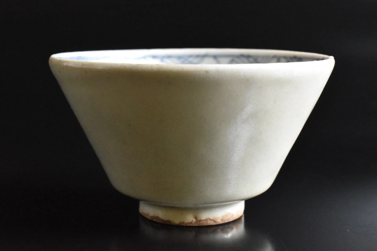 蓝色陶瓷中国古董碗| eBay