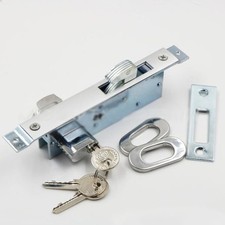 Practical Door Hook Lock Sliding Door Lock Replacement Security Lock Silver