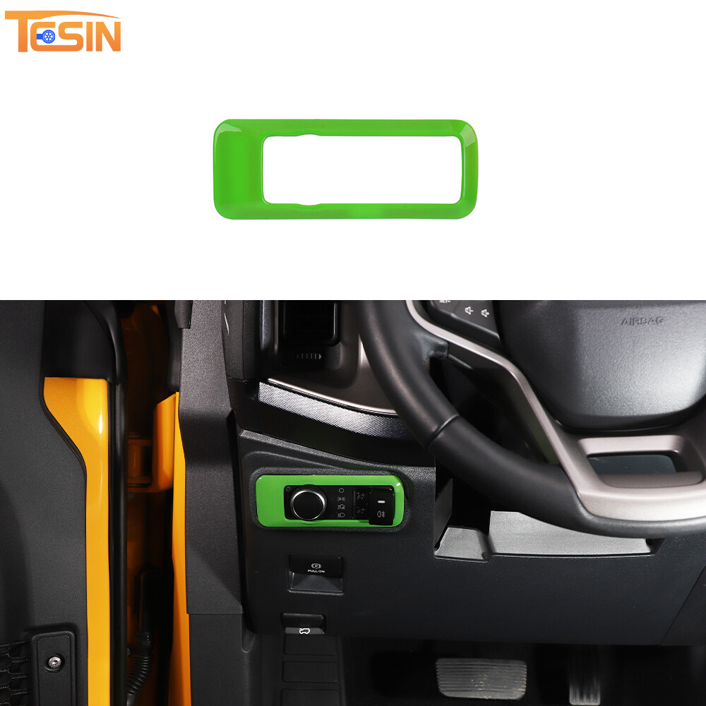 Interior Headlight Switch Cover Trim For Ford Bronco 21+ Light Green Accessories