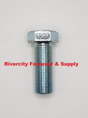(1) M18-1.5x50 / M18x50 / 18mm x 50mm Bolt Hex head Cap Screw Fine Thread ZN