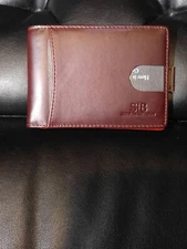 Mens Slim Bifold Wallet RFID Blocking Minimalist Front Pocket- Melted Chocolate 