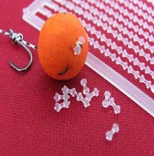 200 CLEAR DUMBELL BOILIE BAIT STOPS CARP COARSE FISHING TERMINAL TACKLE
