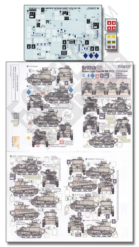 1/35 Echelon Decal - D356127 British Vickers Light Tank Mark.VI-B Part.2