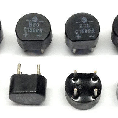 3 Stück B80C1500 Brücken-Gleichrichter 80 VAC / 1,5 A (M3131)