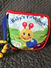Baby Einstein Babys First Soft Book Infant Crinkle Sensory Stroller Carseat Toy