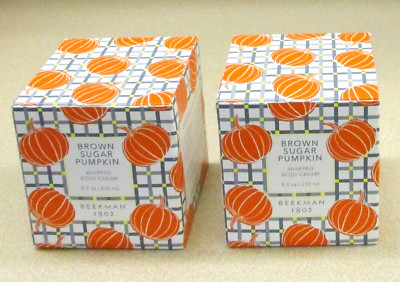 Beekman 1802 BROWN SUGAR PUMPKIN 2 Body Creams 8 Oz Ea Set SEALED