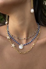 women's 18k gold-plated stainless steel necklace