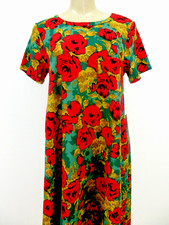 LuLaRoe Stretch Dress Size XS Multicolor Floral Short Sleeve Midi NWT