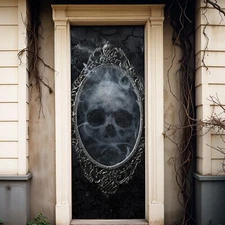 KatchOn, Skull 3D Halloween Door Stickers - Large, 79x30 Inch | 3D Halloween ...