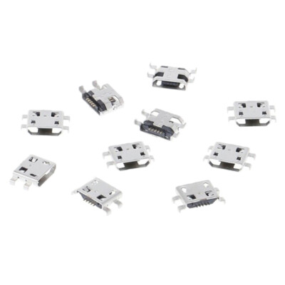 10 Pcs type B micro usb 5 pin female charger mount jack connector port socket_z8