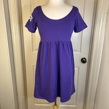 TCU Game Day NWT Dress Purple scoop neck Style Wm Medium Made is USA CUTE