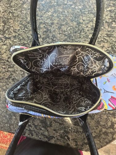Betsey Johnson Frenchie Makeup Travel Bag with Matching Pouch - Picture 2 of 4