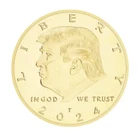 New President Donald Trump Commemorative Coin Liberty Gold Plated 2024 MAGA