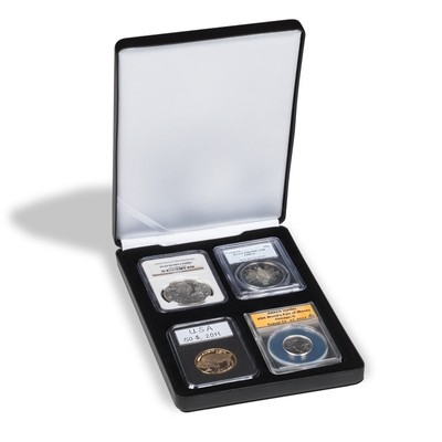 Certified Coins Slabs Case For 4 PCGS NGC Deposit Box Lighthouse Free Shipping