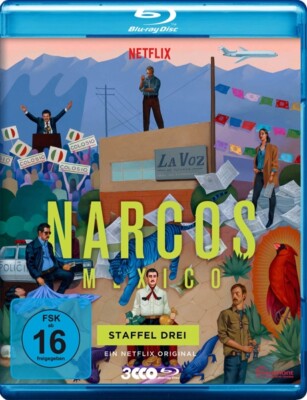 NARCOS MEXICO STAFFEL 3 - YAZPIK,JOSE,MARIA/MCNAIRY,SCOOT/+  3 BLU-RAY NEU