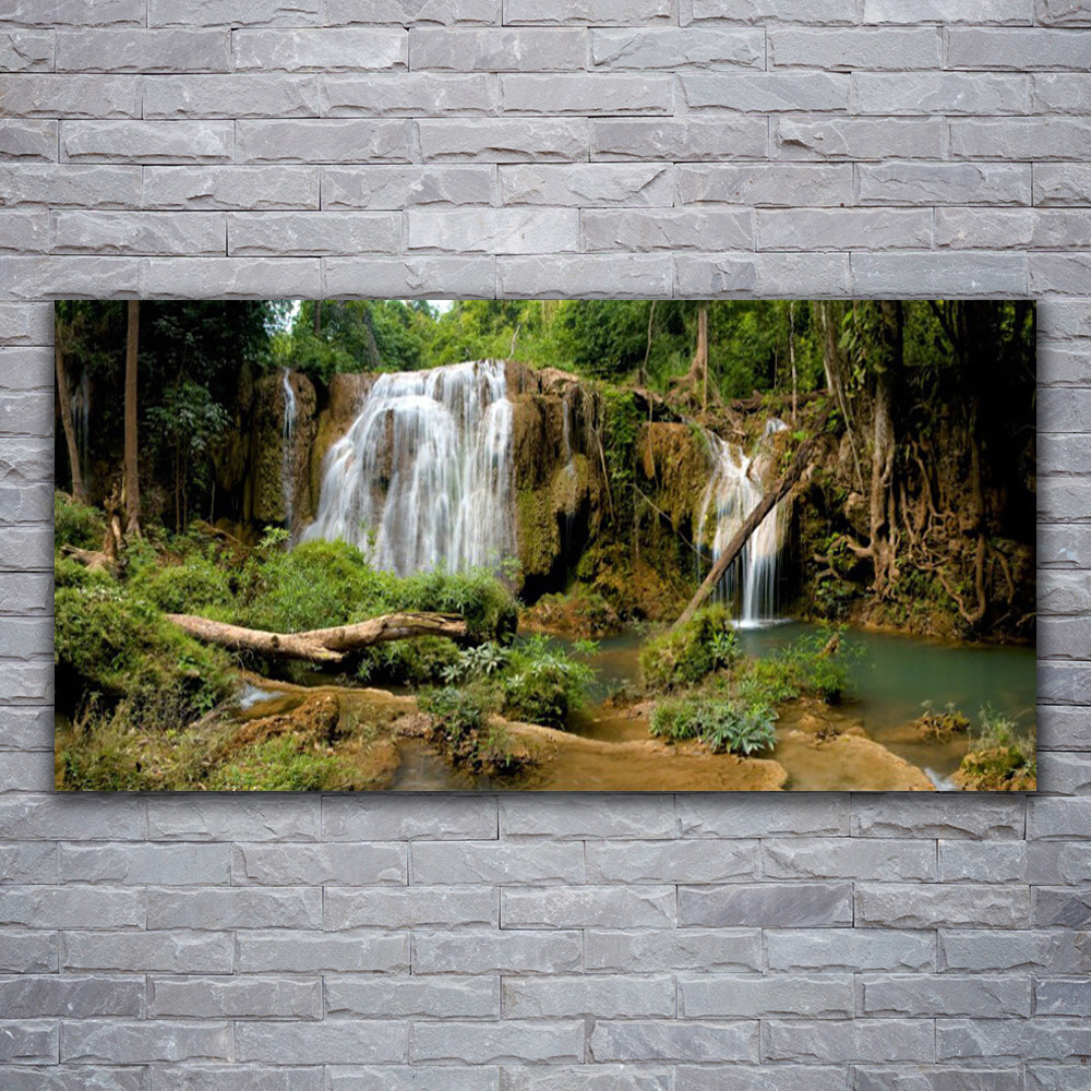 Tableau sur verre acrylique 120x60 pour illuminer un salon sombre