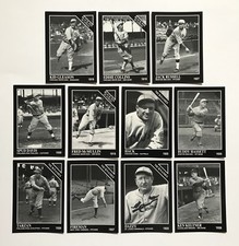Lot of 11 Vintage 1994 The Sporting News Conlon Collection Cards (Black) Old Vtg
