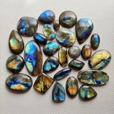 Wholesale Labradorite Cabochon Mix Shape Natural Flashy Labradorite Stone V116