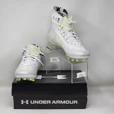Under Armour Highlight MC Football Cleats Mens Size 10 White/Silver 3023716-106