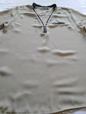 Fee red- Bluse Beige Größe M-Sonderangebot-