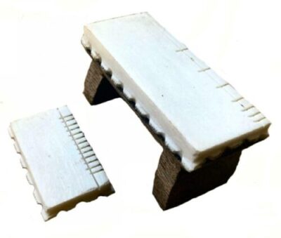 Ersatz Sitar Knochenbrücke Set 2-teilig Bada Ghoraj Ersatzteile Indisch Ind