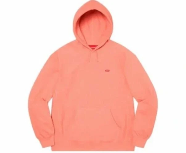 Sweat à capuche Supreme petite boîte corail poussiéreux taille M