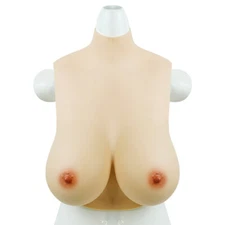 Silicone Breast Form Plate Fake Boobs Silicone Fill H Cup Crossdresser
