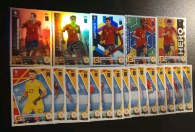 Topps Euro 2024 Match Attax Complete Spain Team Of 18 Cards With 2 Signatures