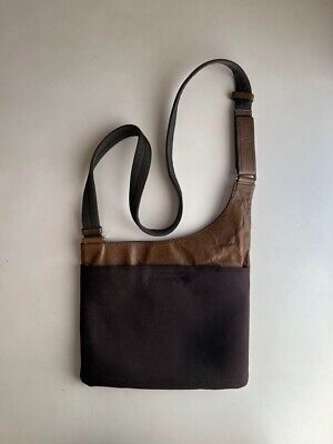 PRADA hand bag leather vintage archive FW1999 logo brown PRADA hand bag leather vintage archive FW1999 logo brown